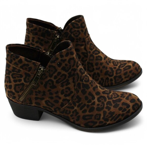 Sun Stone Womens Brown Animal Print Cushioned Breathable Slip Resistant Abby Rou - Picture 3 of 8